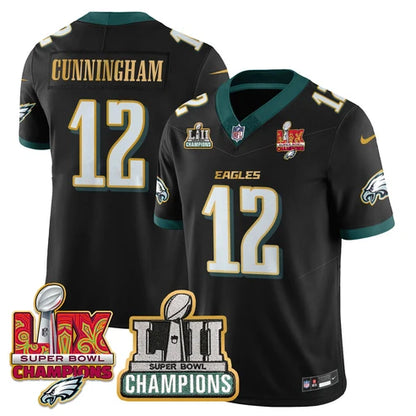 PHI LII-LIX Black S.Bowl Champions Gold Split Edition Jersey