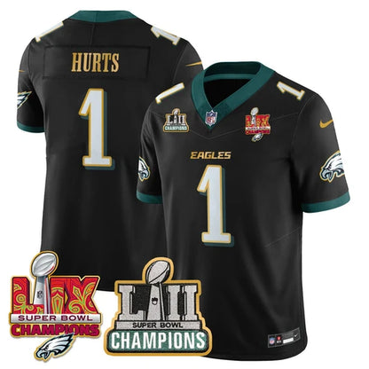PHI LII-LIX Black S.Bowl Champions Gold Split Edition Jersey