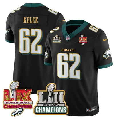 PHI LII-LIX Black S.Bowl Champions Gold Split Edition Jersey