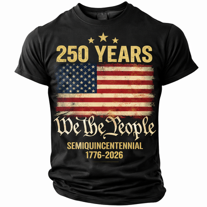 Cowgic America's 250th Anniversary Men's American US Flag v2 T Shirt