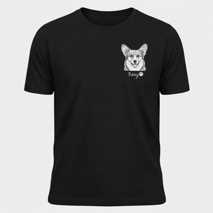 Personalized Pet Portrait Shirt Unisex Shirt , Custom Dog Photo T-shirt