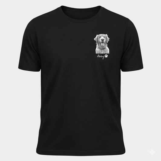 Personalized Pet Portrait Shirt Unisex Shirt , Custom Dog Photo T-shirt