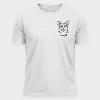 Personalized Pet Portrait Shirt Unisex Shirt , Custom Dog Photo T-shirt