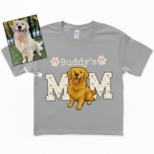 Custom Dog Mom Shirt with Pet Names, Personalized Shirt