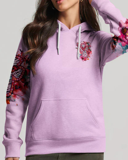 Cowgic Blessed Lucky Cross Floral Women’s All Over Print Shirt