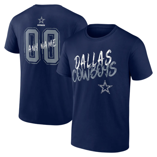Dallas Cowboys Hustle Personalized T-Shirt, Custom Dallas Cowboys Fan Shirt, Personalized Football Tee, Cowboys Fan Apparel, Game Day T-Shirt, Custom Sports Shirt, Football Fan Gift, Sweatshirt & Hoodie
