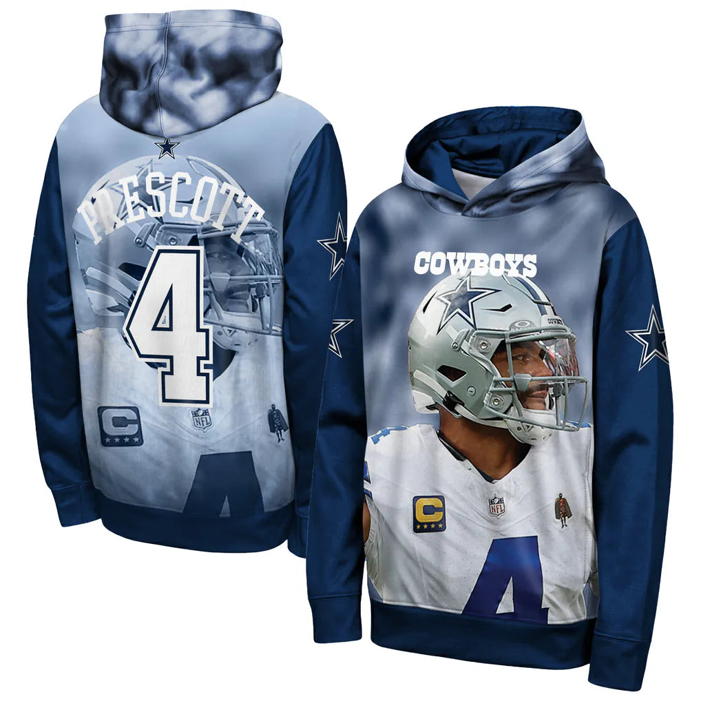 Dak Prescott Navy Dallas Cowboys Peak Performance Shirt, Sweatshirt & Hoodie