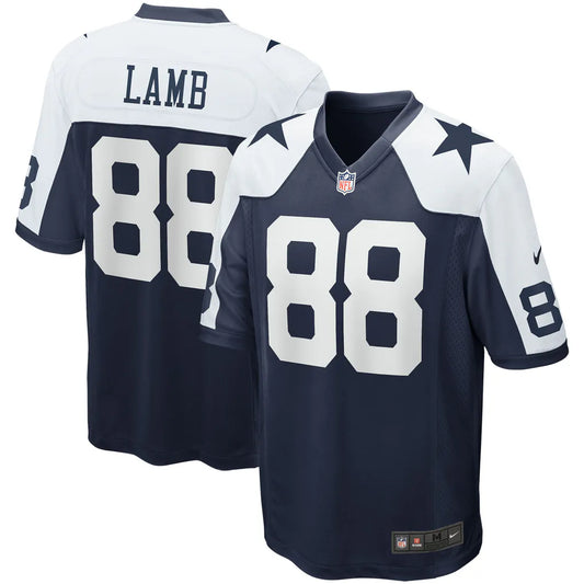 CeeDee Lamb Navy Dallas Cowboys Alternate Game Team Jersey – Football Player Shirt