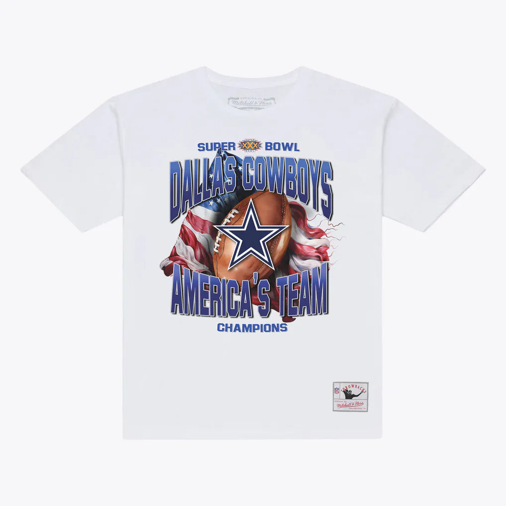 Mitchell & Ness White Dallas Cowboys America's Team T- Shirt Gildan 5000, Sweatshirt & Hoodie