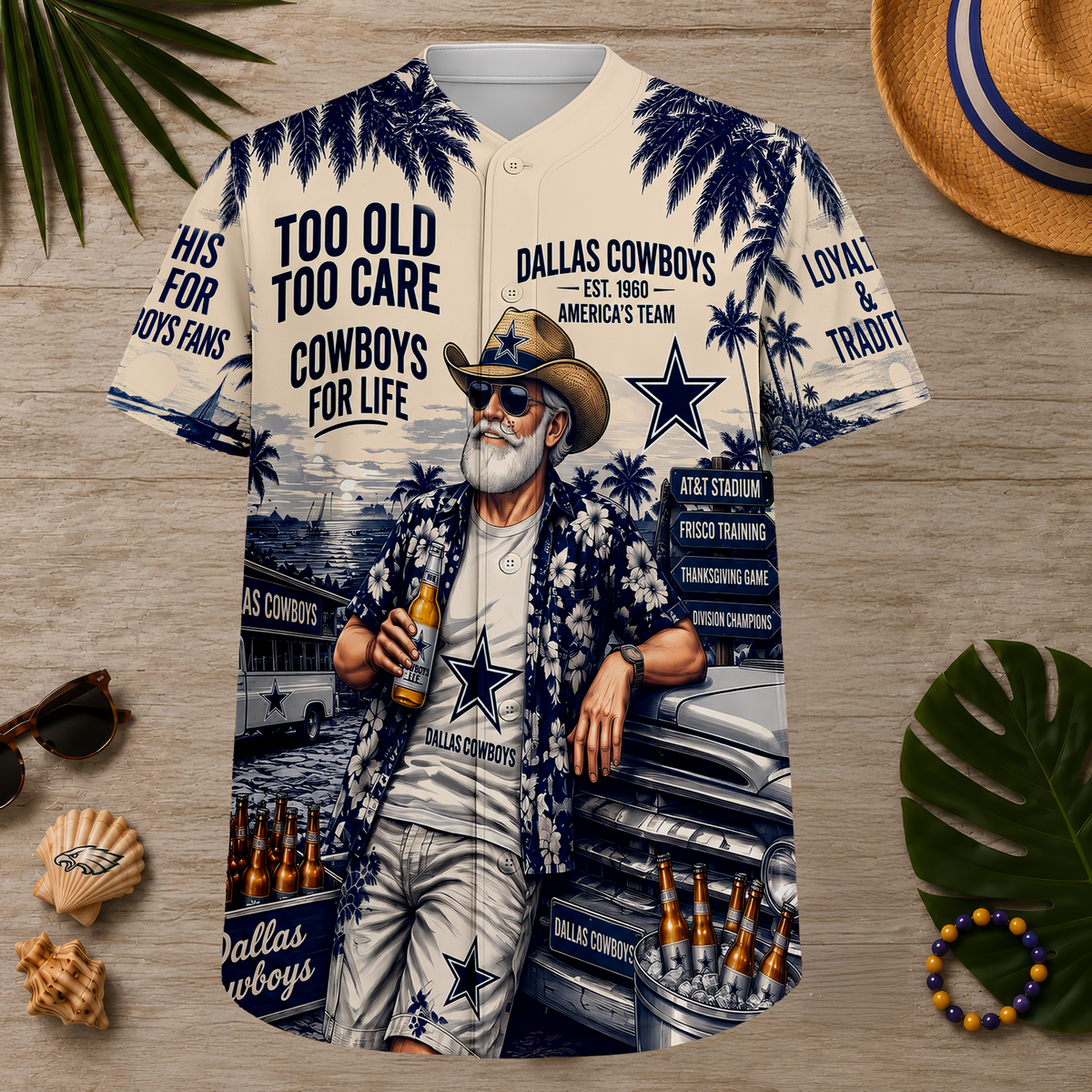 Dallas Cowboys Apparel, Football Fan Clothing, Premium Hawaiian Shirt & Shorts Set, Football T-Shirt, Jersey, Sweatshirt & Hoodie, Game Day Outfit, Sports Fan Gift