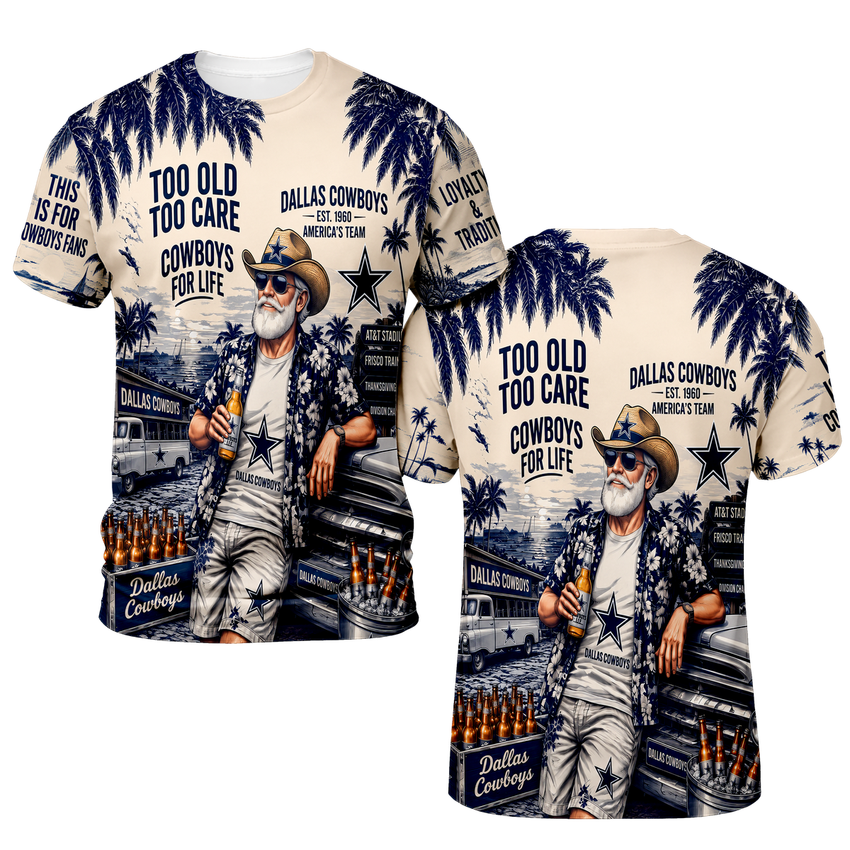 Dallas Cowboys Apparel, Football Fan Clothing, Premium Hawaiian Shirt & Shorts Set, Football T-Shirt, Jersey, Sweatshirt & Hoodie, Game Day Outfit, Sports Fan Gift