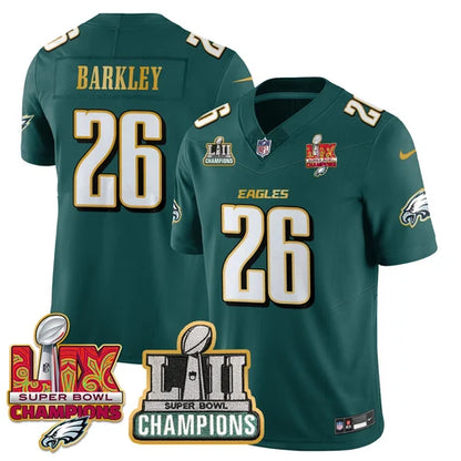 PHI LII-LIX Midnight Green S.Bowl Champions Gold Split Edition Jersey