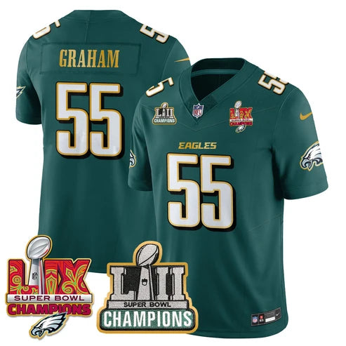 PHI LII-LIX Midnight Green S.Bowl Champions Gold Split Edition Jersey