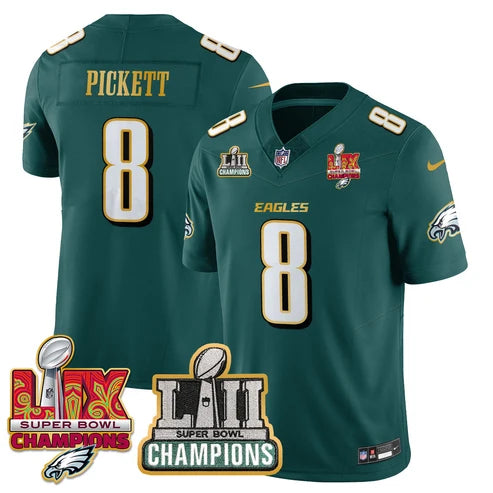 PHI LII-LIX Midnight Green S.Bowl Champions Gold Split Edition Jersey