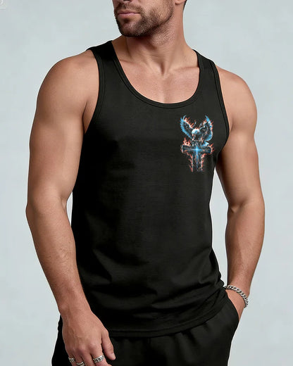 Cowgic I Can Do All Things Through Christ Eagle Cross Men's All Over Print Shirt