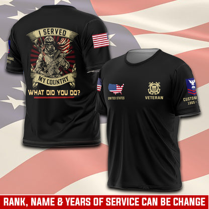 Cowgic Custom U.S COAST GUARDS Veteran