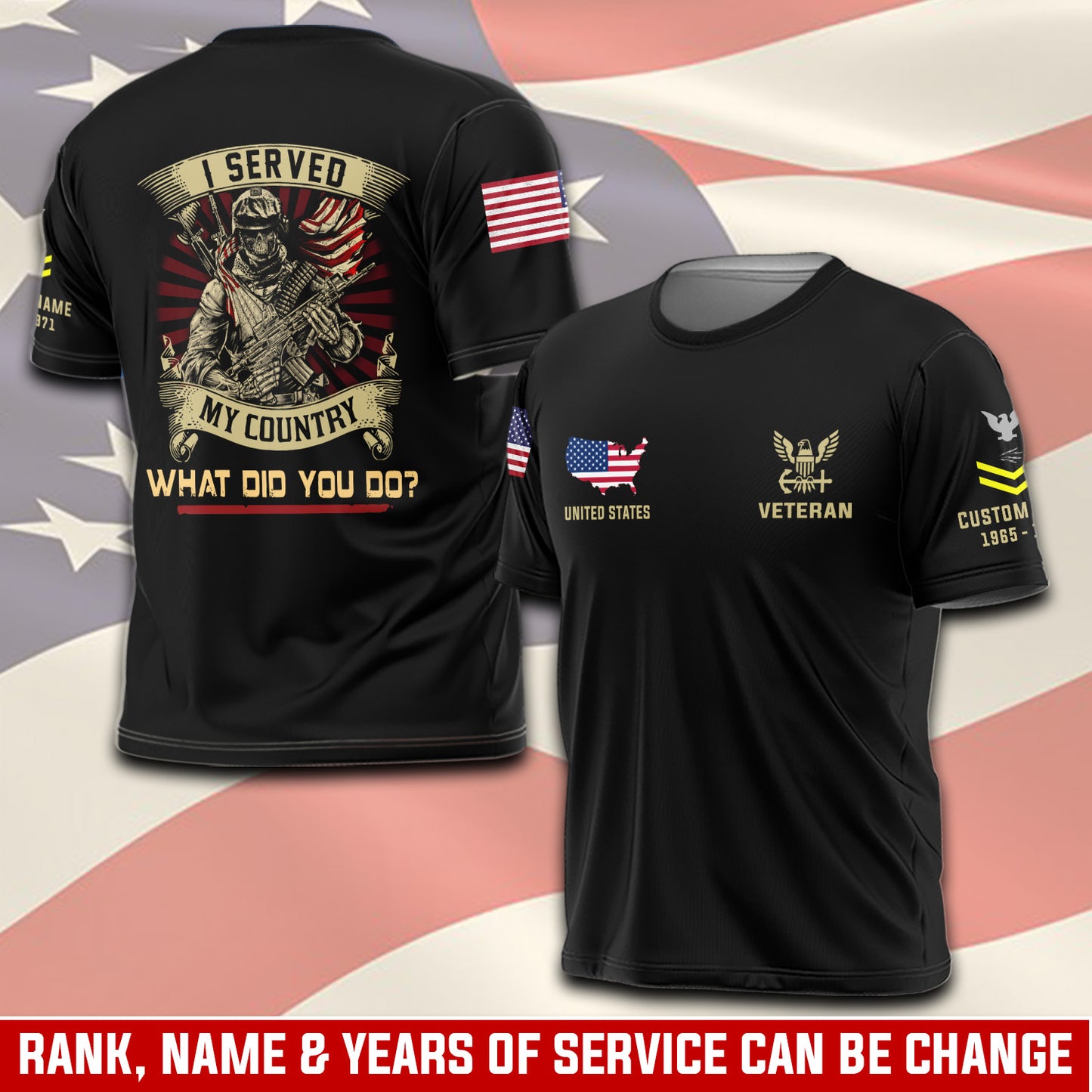 Cowgic Custom U.S NAVY Veteran