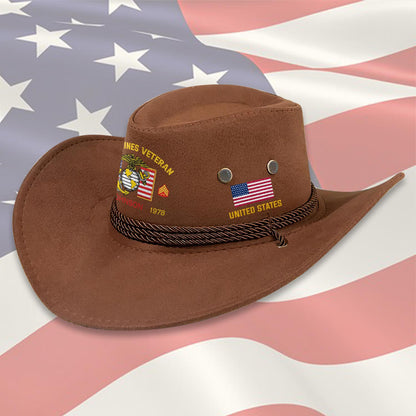 Cowgic Custom U.S MARINE CORPS - COWBOY HAT