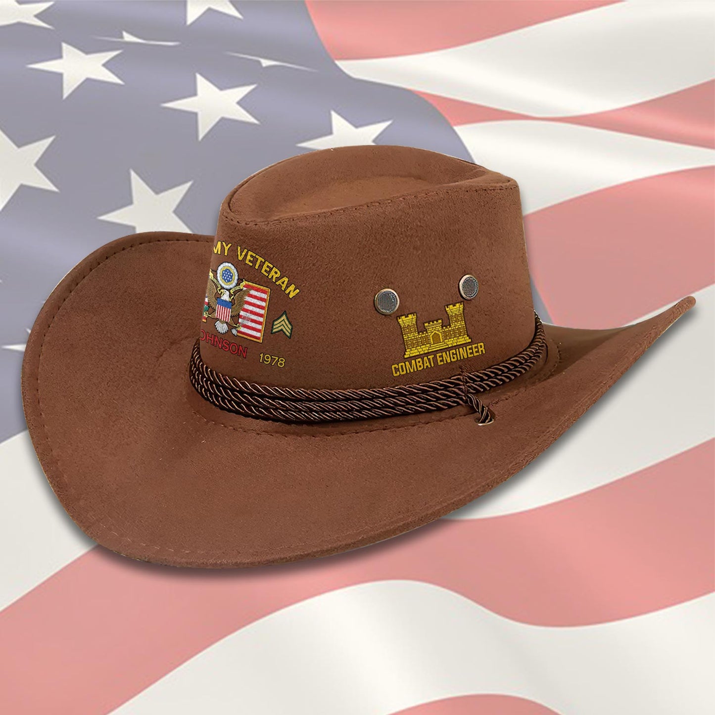 Cowgic Custom ARMY BRANCH - COWBOY HAT
