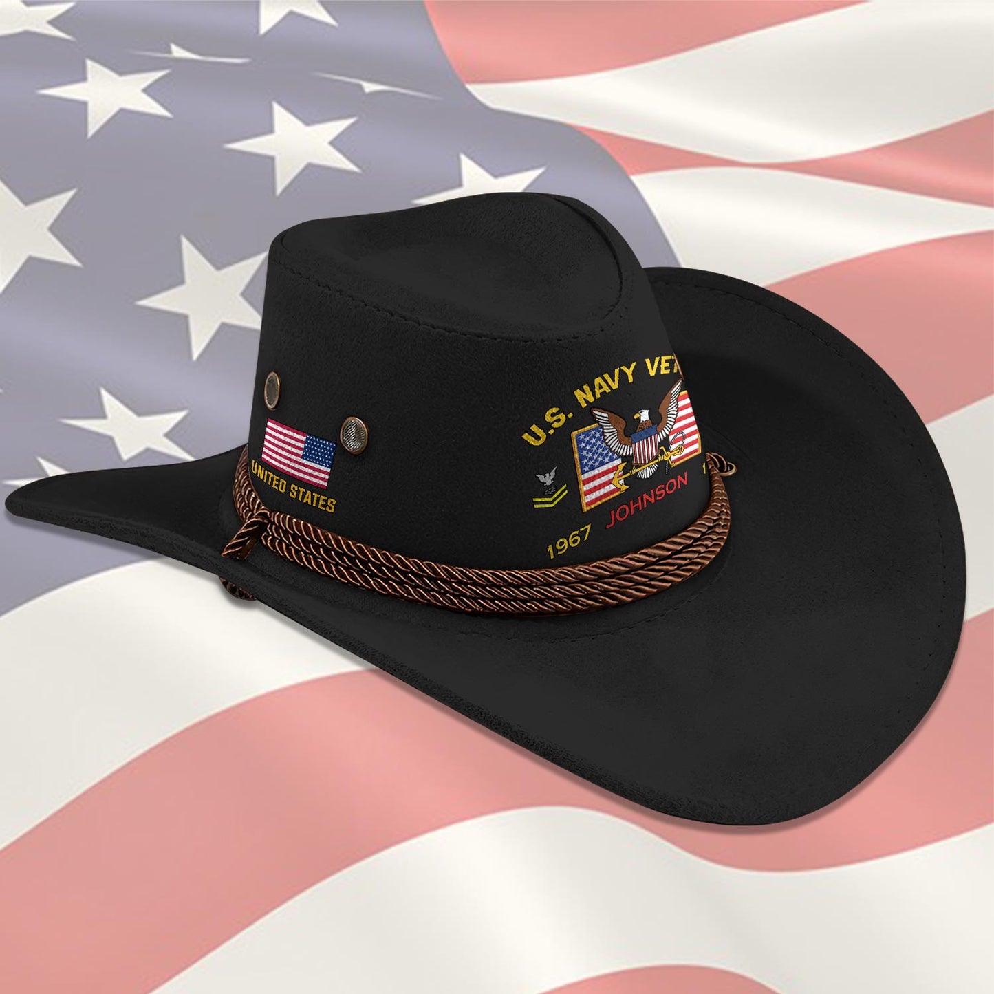 Cowgic Custom NAVY BADGE - COWBOY HAT