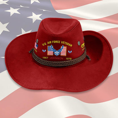 Cowgic Custom AIR FORCE BADGE - COWBOY HAT