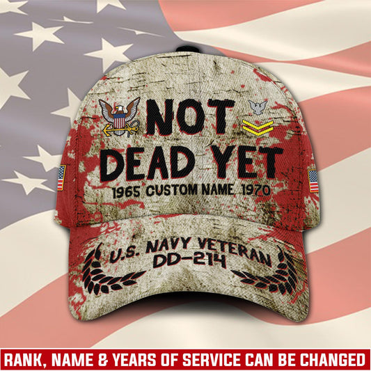 Cowgic Veterans U.S. Navy Custom Printed Cap