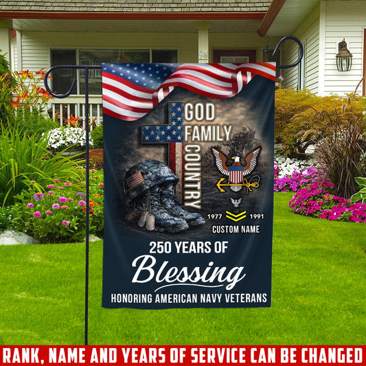 Cowgic Custom U.S. Navy Garden Flag