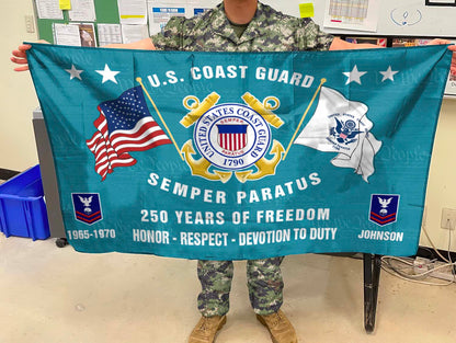 Cowgic U.S. Coast Guard - Flying Flag