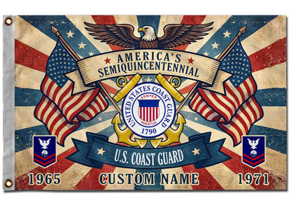 Cowgic Custom U.S. Coast Guard - Flying Flag