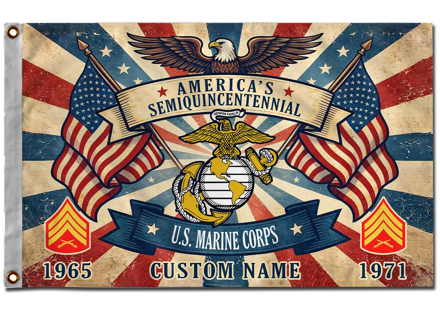 Cowgic Custom U.S. Marine Corps - Flying Flag