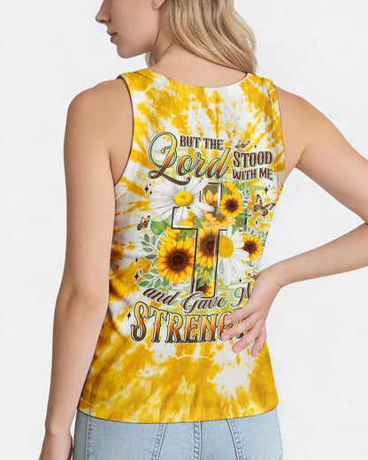 Cowgic Lord Stood With Me Cross Flowers Women's All Over Print Shirt