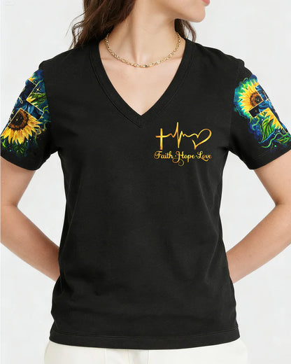 Cowgic Faith Hope Love Sunflower Women's All Over Print