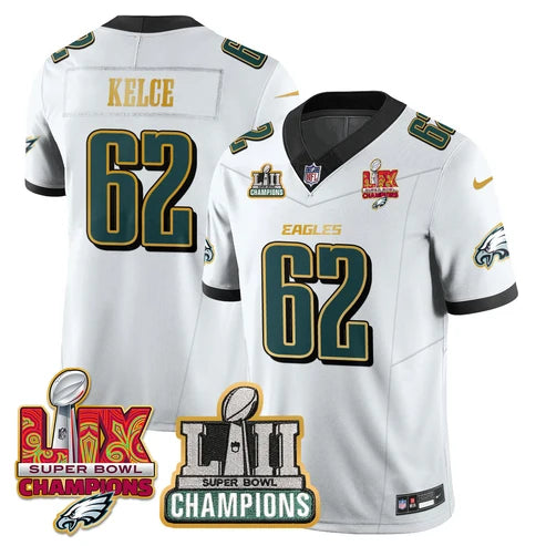 PHI LII-LIX White S.Bowl Champions Gold Split Edition Jersey