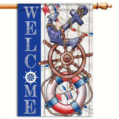Cowgic Welcome Summer Independence Day Beach Garden Flag