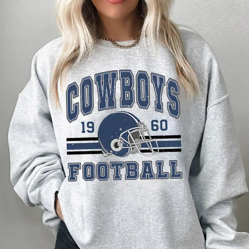 Vintage 90s Style Dallas Football Style T- Shirt Gildan 5000, Sweatshirt & Hoodie