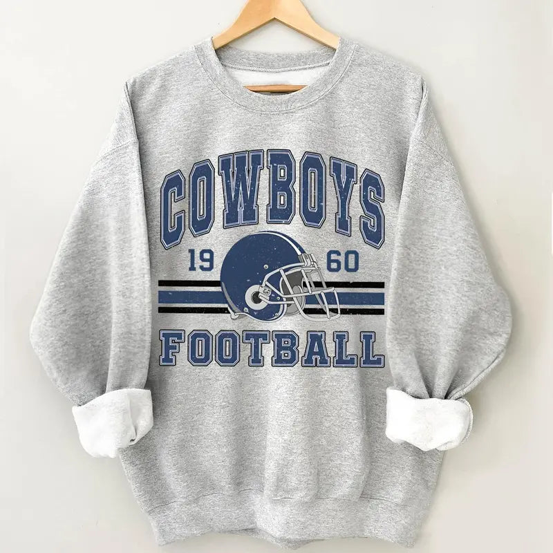 Vintage 90s Style Dallas Football Style T- Shirt Gildan 5000, Sweatshirt & Hoodie