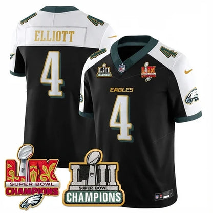 PHI LII-LIX Black Alternate S.Bowl Champions Gold Split Edition Jersey