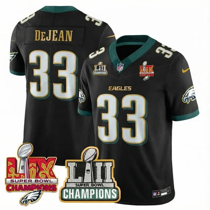 PHI LII-LIX Black S.Bowl Champions Gold Split Edition Jersey