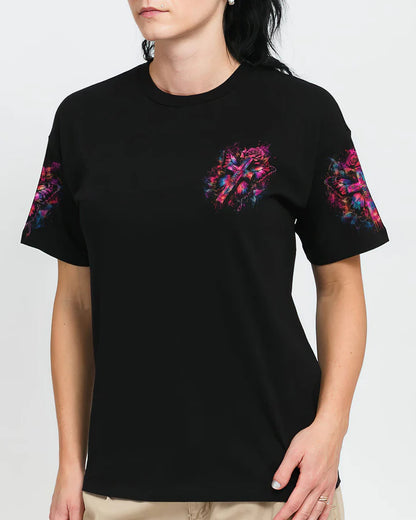 Cowgic Faith Butterfly Rose Cross Women's All Over Print Shirt