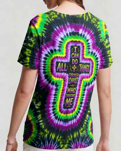 Cowgic I Can Do All Things Through Christ Cross Women's All Over Print