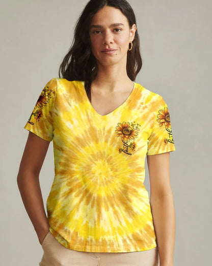 Cowgic Faith Sunflower Women's All Over Print Shirt