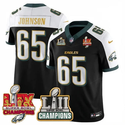 PHI LII-LIX Black Alternate S.Bowl Champions Gold Split Edition Jersey