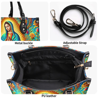 Cowgic Mary Of Guadalupe Leather Handbag