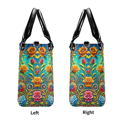 Cowgic Mary Of Guadalupe Leather Handbag