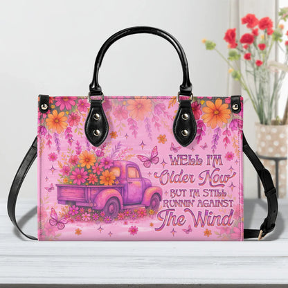 Cowgic Running Against The Wind Truck Leather Handbag