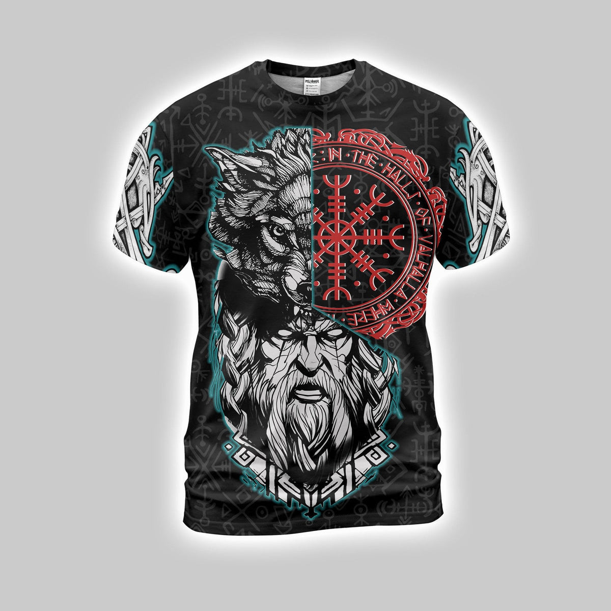 Viking Wolf And Odin