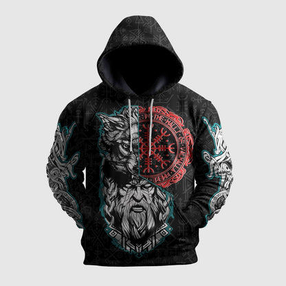 Viking Wolf And Odin