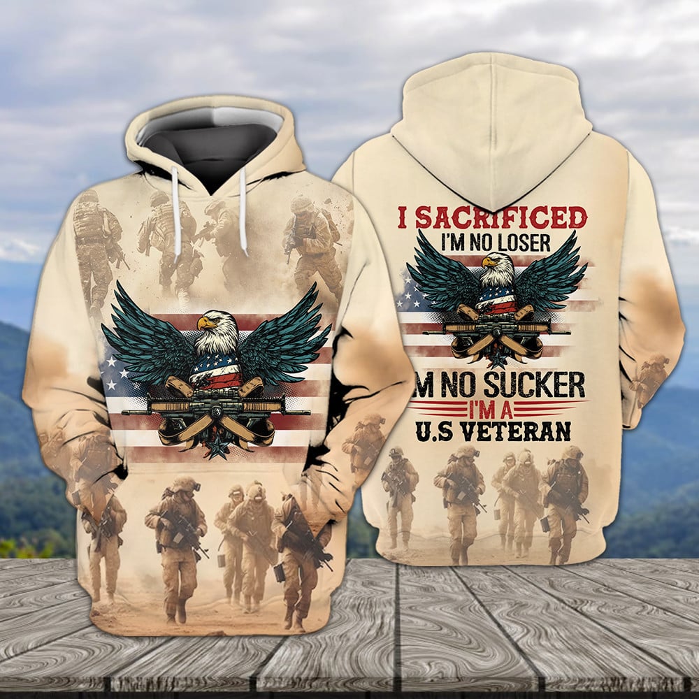 I'm A U.S Veteran I Sacrificed All Over Print Apparel