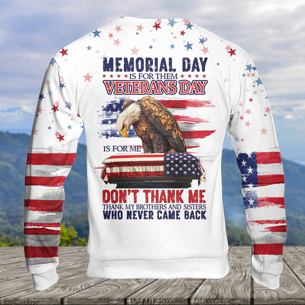 Veterans Day Is For Me All Over Print Apparel