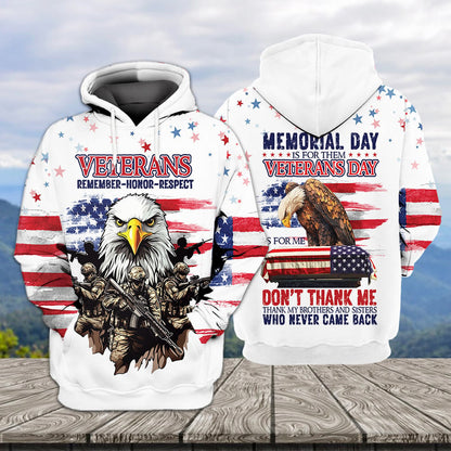 Veterans Day Is For Me All Over Print Apparel